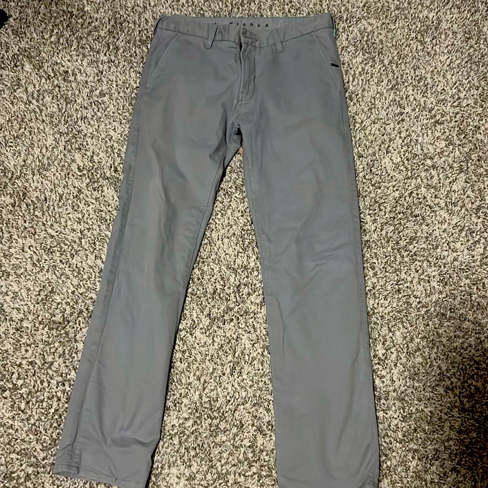 Vissla Grey Pants. Men's. Barley Worn. Amazing dress material. Khaki grey pants.